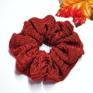 8 for $15 * Large Burnt Orange Stretch Scrunchie
